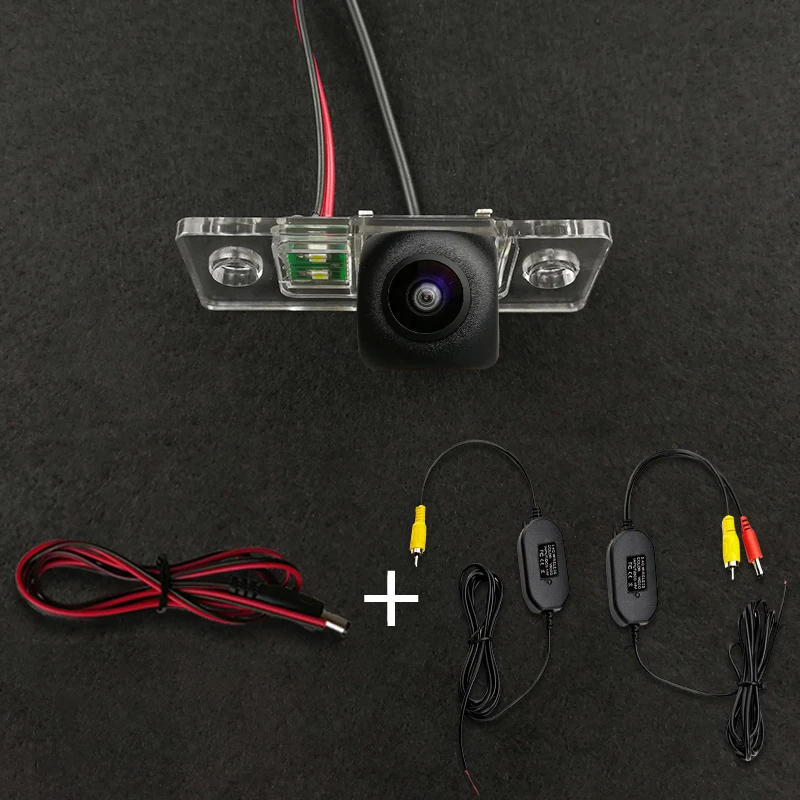 Rear Camera Rear View Camera Front and Rear Cameras For VW Touareg Passat Tiguan Polo Golf Skoda Fabia Porsche Cayenne HD Wireless Car CCD Rear Camera Fisheye 8 12 led dynamic