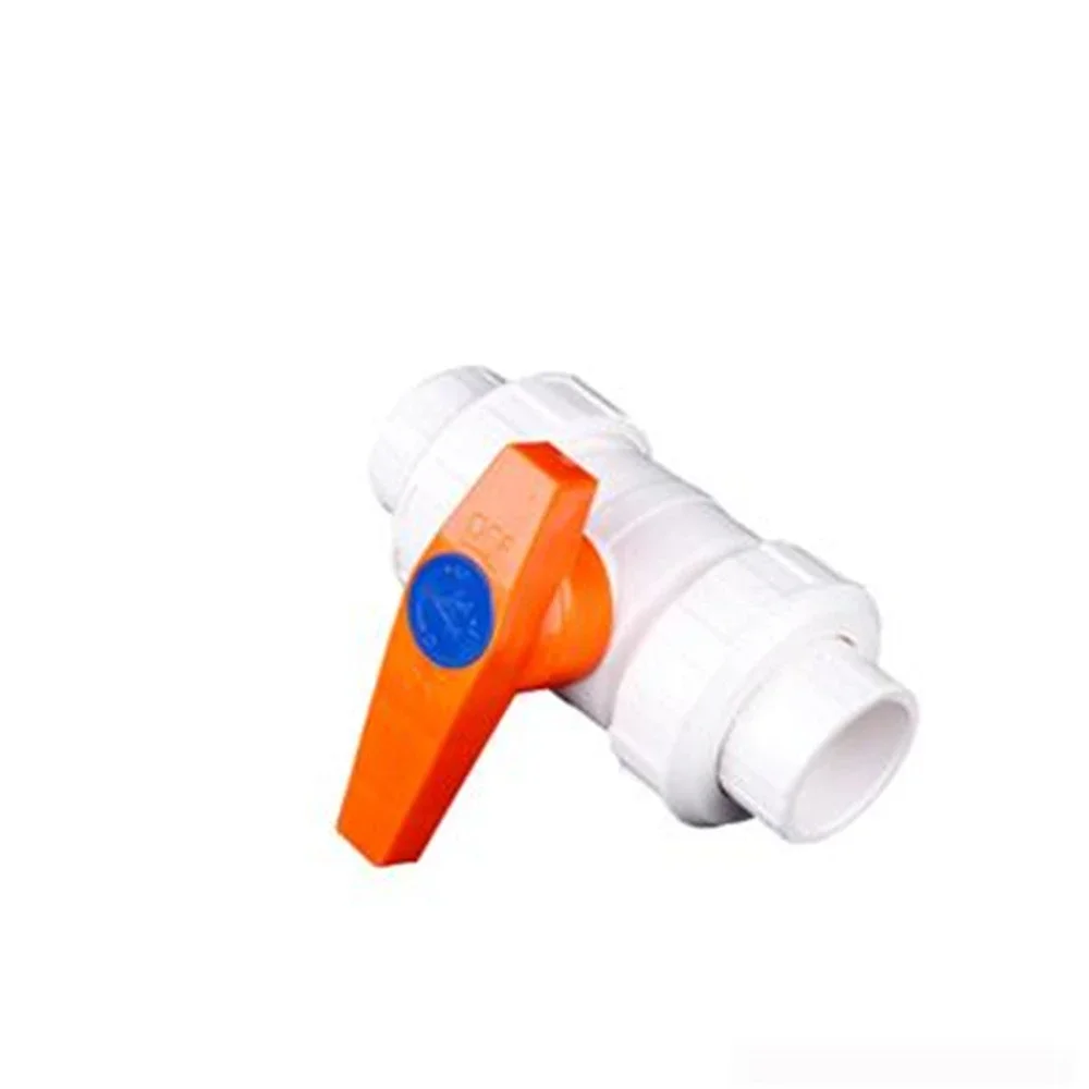 PVC Double-acting Water Supply Ball Valve Plastic Viscose Valve 4 Points 6 Points 1 Inch Double By Making The Ball 40 50 6
