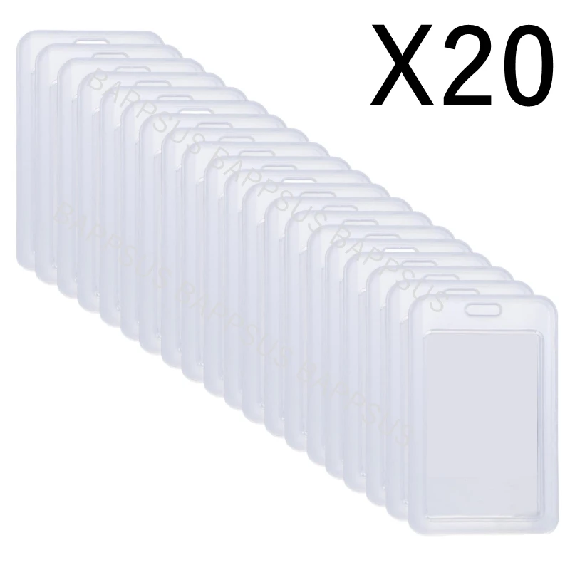 Transparent Waterproof Card Holder Sleeve - Clear Protector for ID, Credit, and Business Cards