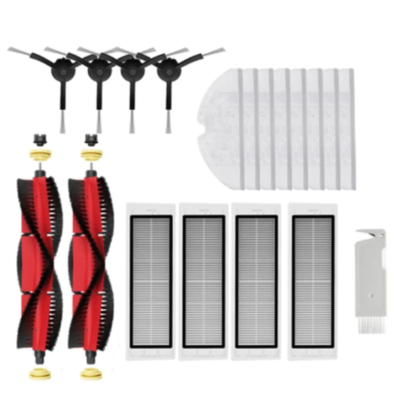 

Аксессуары для Xiaomi Roborock S5 S6 Max Pure S60 S65 S50 E4 E25, Роботизированный пылесос (боковая щетка, Hepa фильтр, Швабра)