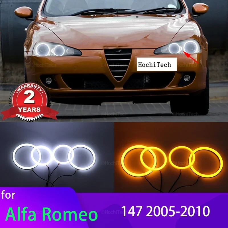 COPPIA LUCI DI POSIZIONE 5 LED ALFA ROMEO 147 MK2 CANBUS BIANCO NO - Foto 2