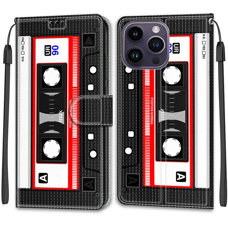 Per Honor X9 5G X8 X7 X30 X30I Magic 4 Pro 4 Lite Custodia In Pelle Flip Stand Slot Per Schede Cover Cartoon Flowers Pressure 20 Designs