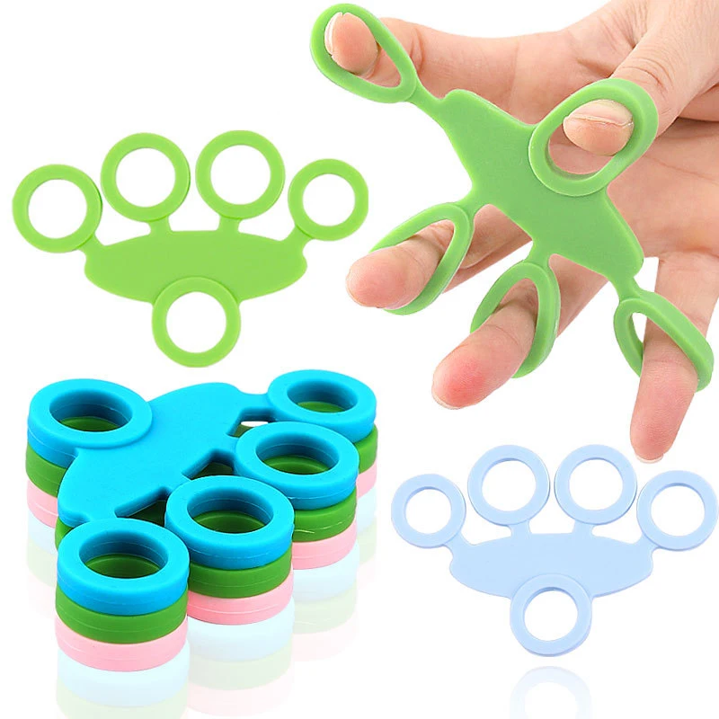 

Finger Stretcher Hand Resistance Bands Hand Extensor Exerciser Finger Grip Strengthener Strength Trainer Gripper set for Arthrit