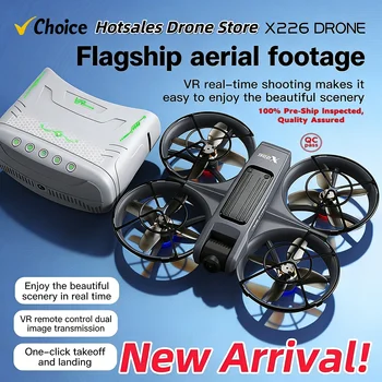 2026 Nuovo X226 VR FPV Drone 4K HD Doppia Fotocamera Motore Brushless WiFi 5G Flusso Ottico Posizionamento Mini per Racing RC Quadcopter