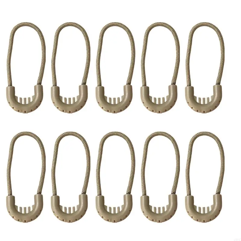 10Pcs Bag Flexible Zippers Puller Outdoor Backpack Zippers Head Bag Accessories