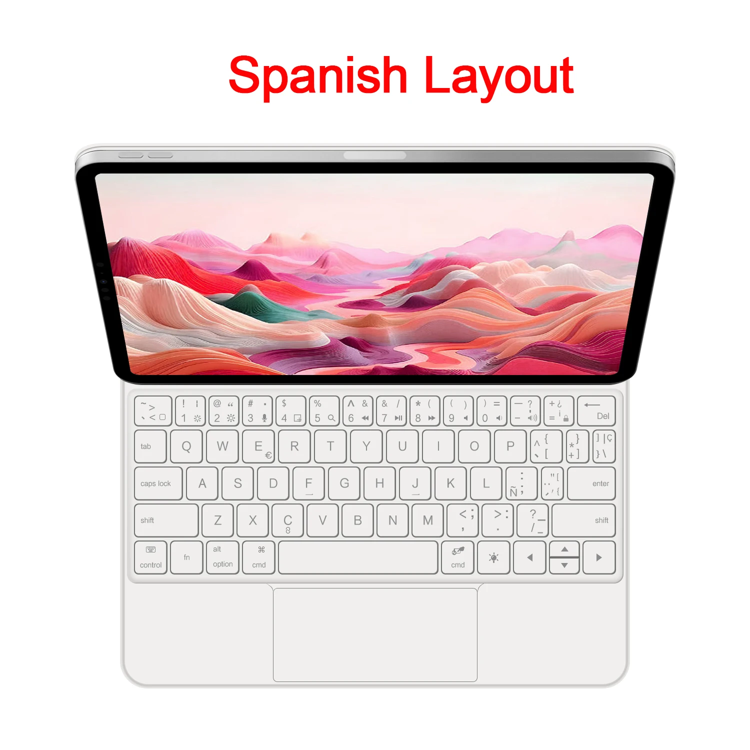 Magic Backlight Keyboard Folio with Smart Magnetic Cover and TouchPad Keyboard