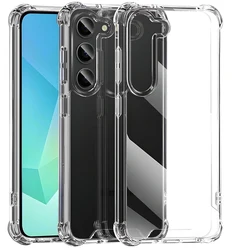 Clear Shockproof Acrylic Hybrid Back Cover Case - Soft Protective Shell - Galaxy A56 4G