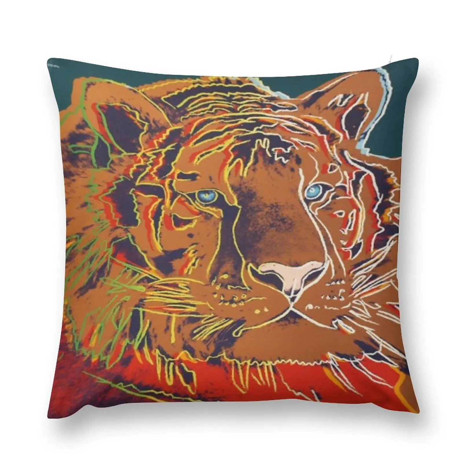 

AW Siberian Tiger Throw Pillow Embroidered Cushion Cover Christmas Throw Pillows Covers Christmas Pillow