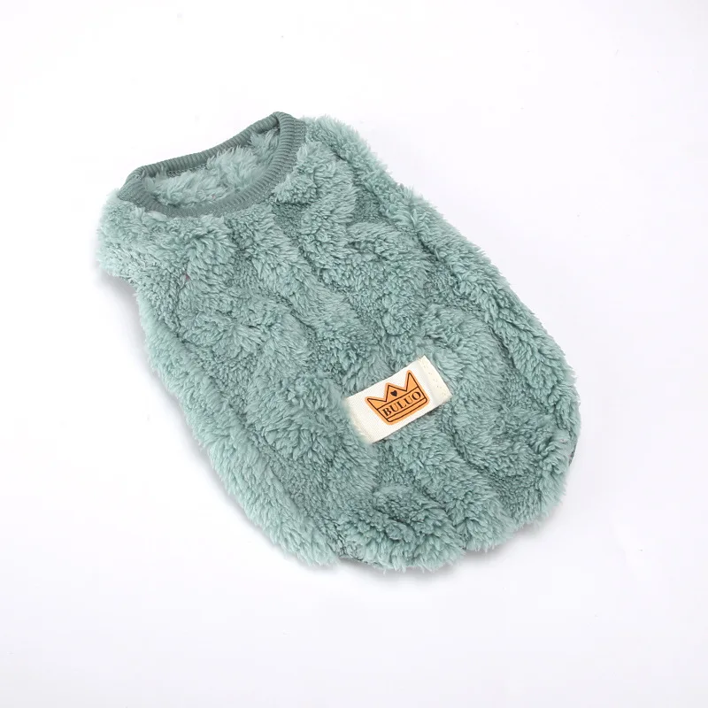 Cat/Small and Medium Sized Dog Autumn/Winter Warm Double Sided Plush Sleeveless Tank Top Lightweight Cold Resistant Pet Coat