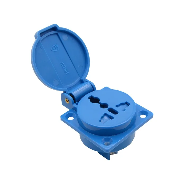 YD-53 Multi-functional outdoor industrial waterproof socket 10A five-hole outdoor household IP44 dustproof and waterproof socket