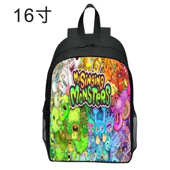 New Product Printed My Singing Monster Backpack Cartoon Backpack Primary School Grade 1