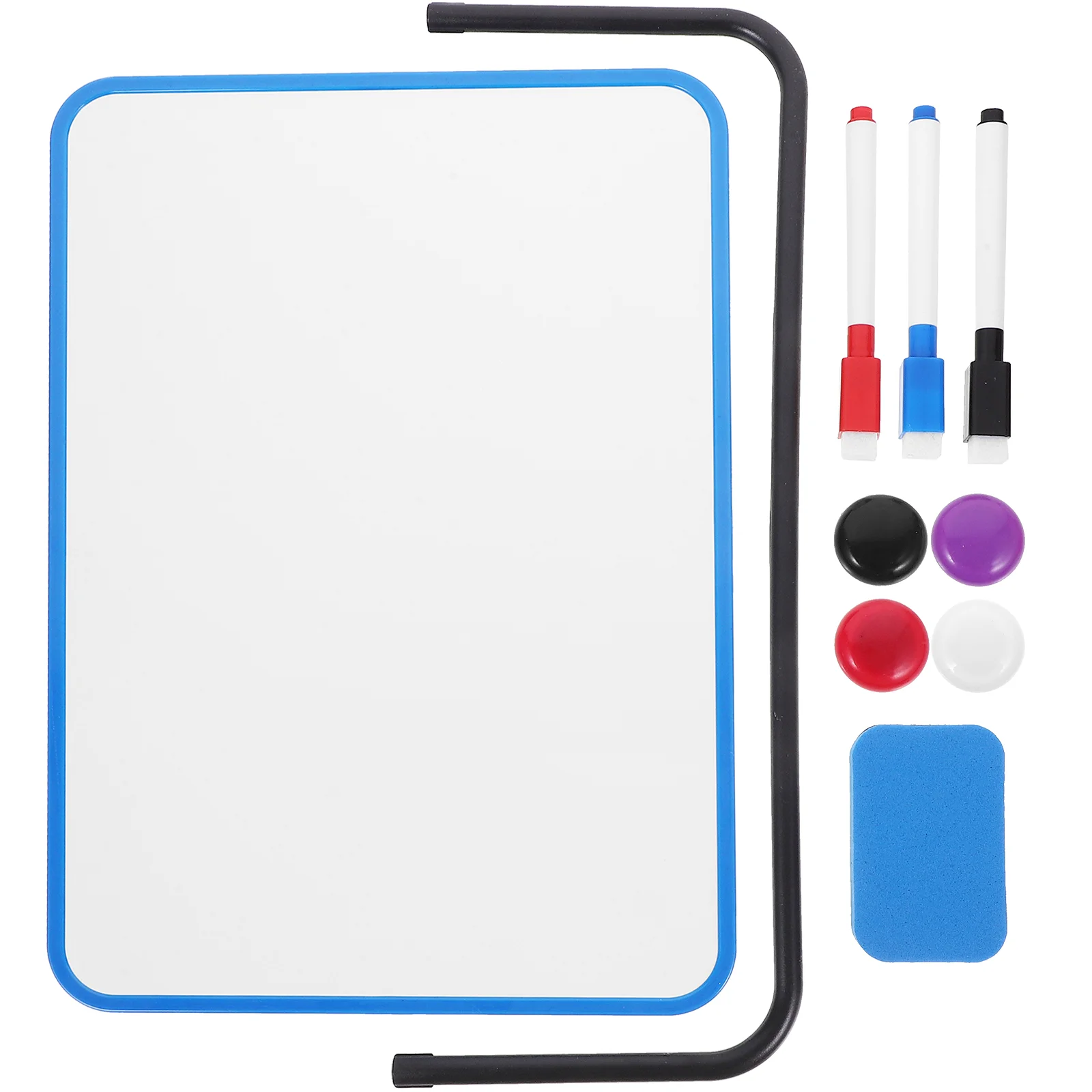 

Small Double-Sided Magnetic Whiteboard Dry Erase Portable Calendar Office Note Message Stand Easel Writing Tablet Black