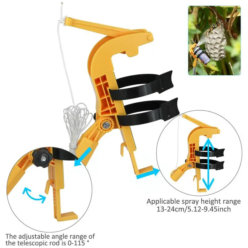 Adjustable Spray Can Extender Pole Adapter