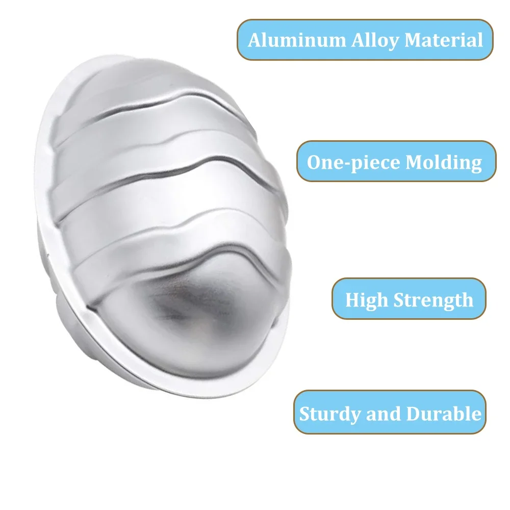 2/4PCS Bath Bomb Making Kit Easter Egg Shaped Bath Ball DIY Making Supplies Aluminum Alloy Lightweight Press Tool Cake Tools