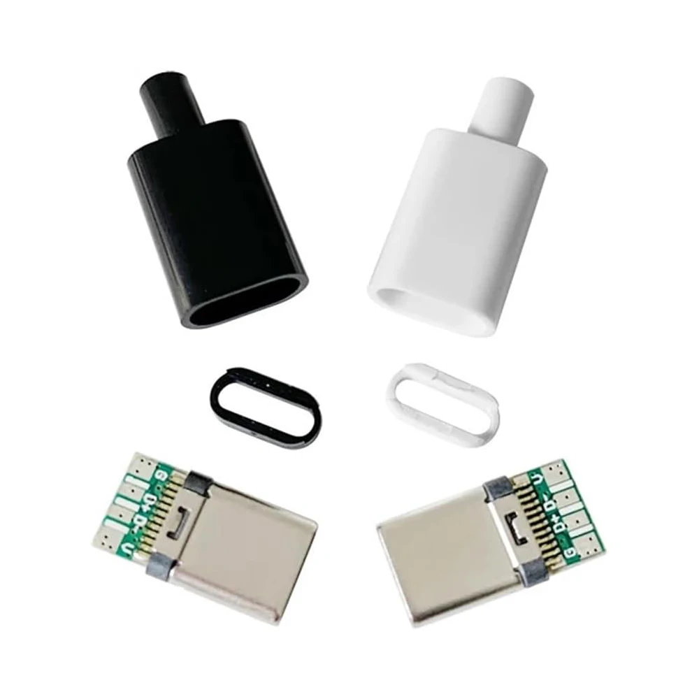 5/10세트 USB 3.1 타입 C 커넥터 수 플러그 DIY 솔더 와이어 USB C 수 어댑터 케이블 DIY 데이터 라인 인터페이스 수 소켓