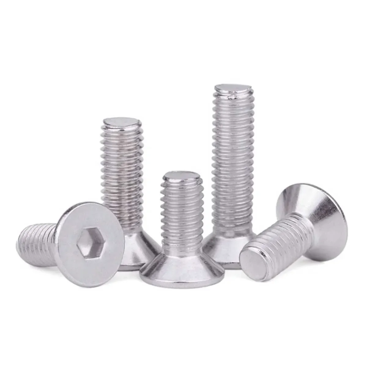 304 Stainless Steel Countersunk Head Hex Screw/Flat Cup Bolt M2M2.5M3M4M5