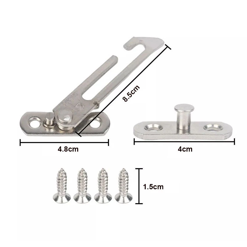Lock Protector Locator Window Support Adjustable Cabinet Locks Window Protection Hook Latches Casement Blocking