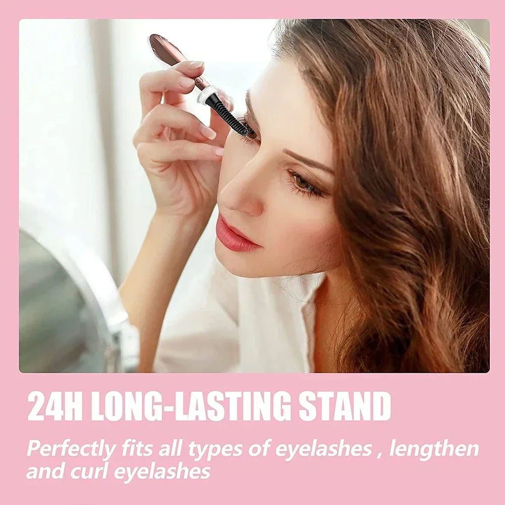 Electric Heated Eyelash Curler Rechargeable Makeup Eyelash Curler Curling Eyelashes Tools 24 Hours Long Lasting Eyelashes Curl K