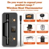 Wireless Meat Thermometer Digital Bluetooth Water-proof Probe with Display & Booster for Grilling Smoking Grill Oven Smoker 2