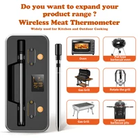 Wireless Meat Thermometer Digital Bluetooth Water-proof Probe with Display & Booster for Grilling Smoking Grill Oven Smoker 2