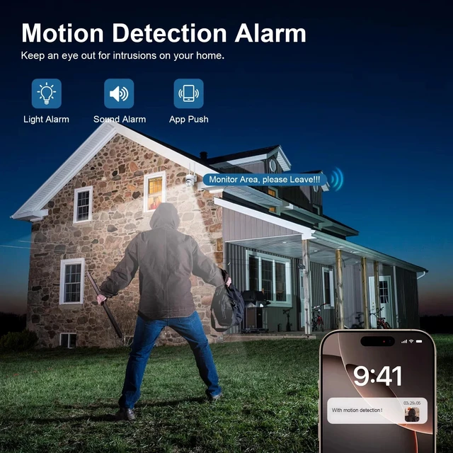YOOSEE HD IP Camera 3MP 5MP WiFi Security Camera Outdoor Waterproof IP66 Motion Detection Auto Tracking Two Way Audio IP Camera 3