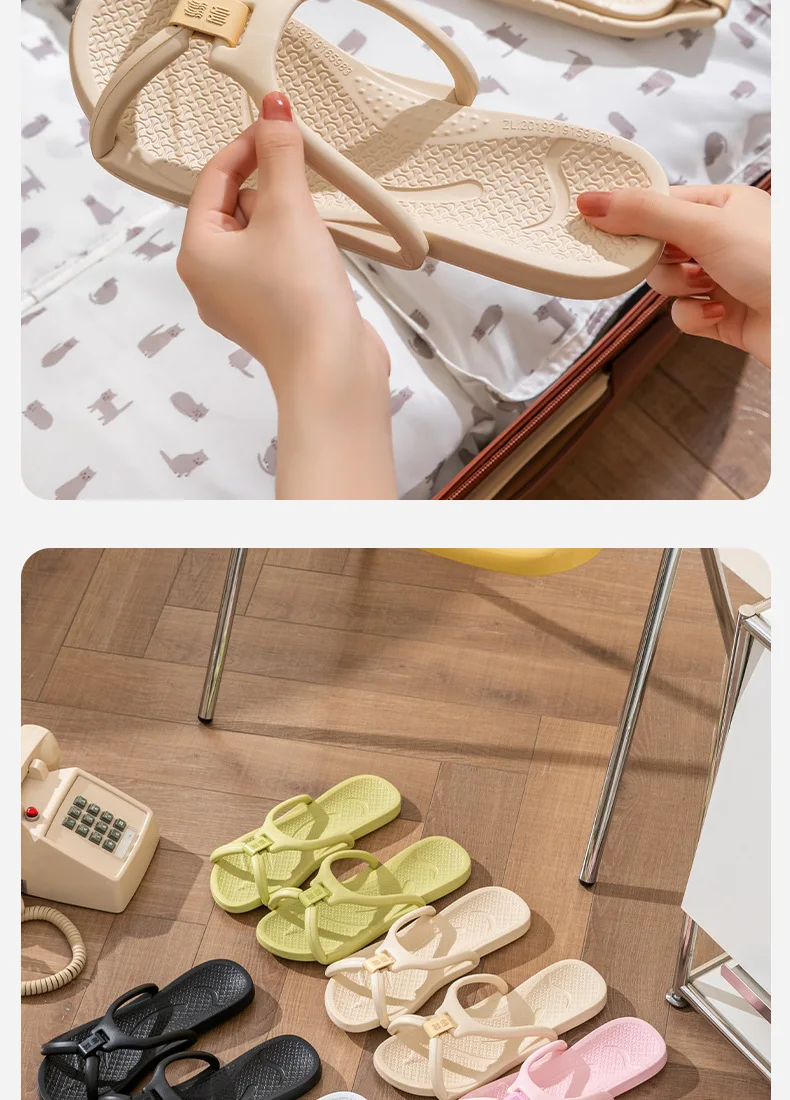 Faltbare Reise-Hausschuhe, Unisex, EVA-Flip-Flops, Hotel, rutschfest, für Badezimmer, drinnen und draußen, tragbar, leicht, bequem – Detail 11