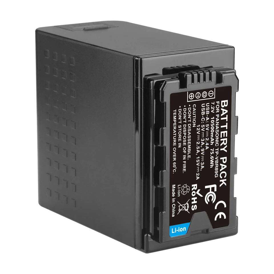 10500mAh AG-VBR89G AG-VBR59 VW-VBD98 Battery PD30W Quick Charge