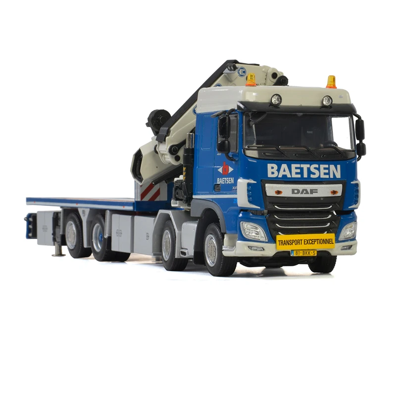 Wsi Pressofuso Scala 1:50 Daf Xf Space Cab 8X2 Lega Trattore Camion Collezione Di Modelli Ornamenti Souvenir Display Giocattoli Per Veicoli