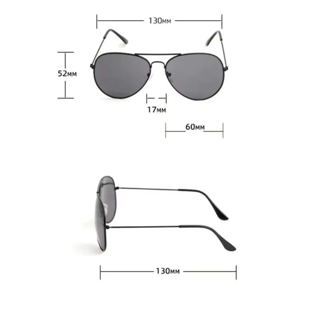 2025 New Double Bridge Aviation Sunglasse Woman Aviat Alloy Frame Polit Mirror Sun Glasses Female Male UV400 Eyewear for Men