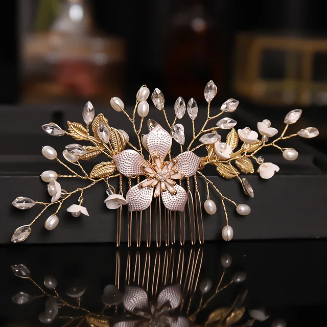 Pearl Flower Hairpin Comb 4