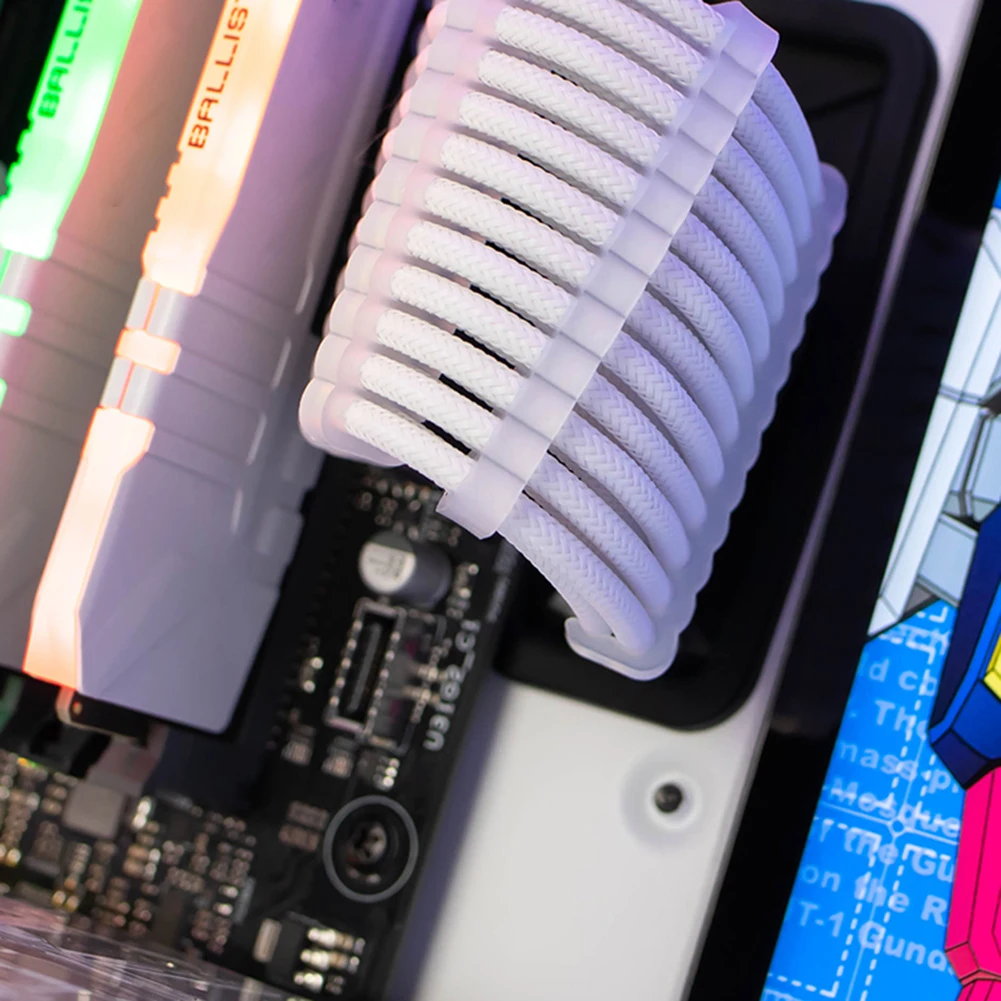 24개/세트 Psu ? 3.0-3.6mm PC 전원 케이블 용 PC 연장 케이블 클램프 빗 주최자 6 /8 /24 핀 케이블 배선 연결