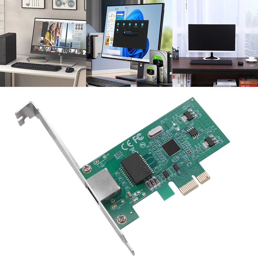 데스크탑 PC용 이더넷 카드, PCI 익스프레스 RJ-45 랜 어댑터, RJ45 LAN 컨트롤러, 1000Mbps, 10 m, 100 m, 1000m
