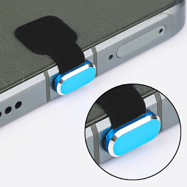 Luxury Metal Mobile Phone Dust Plugs for Apple IPhone 15/15 Pro Max/15 Plus/15 Pro Type C Charging Port Plugs Protector Cap - Image 2