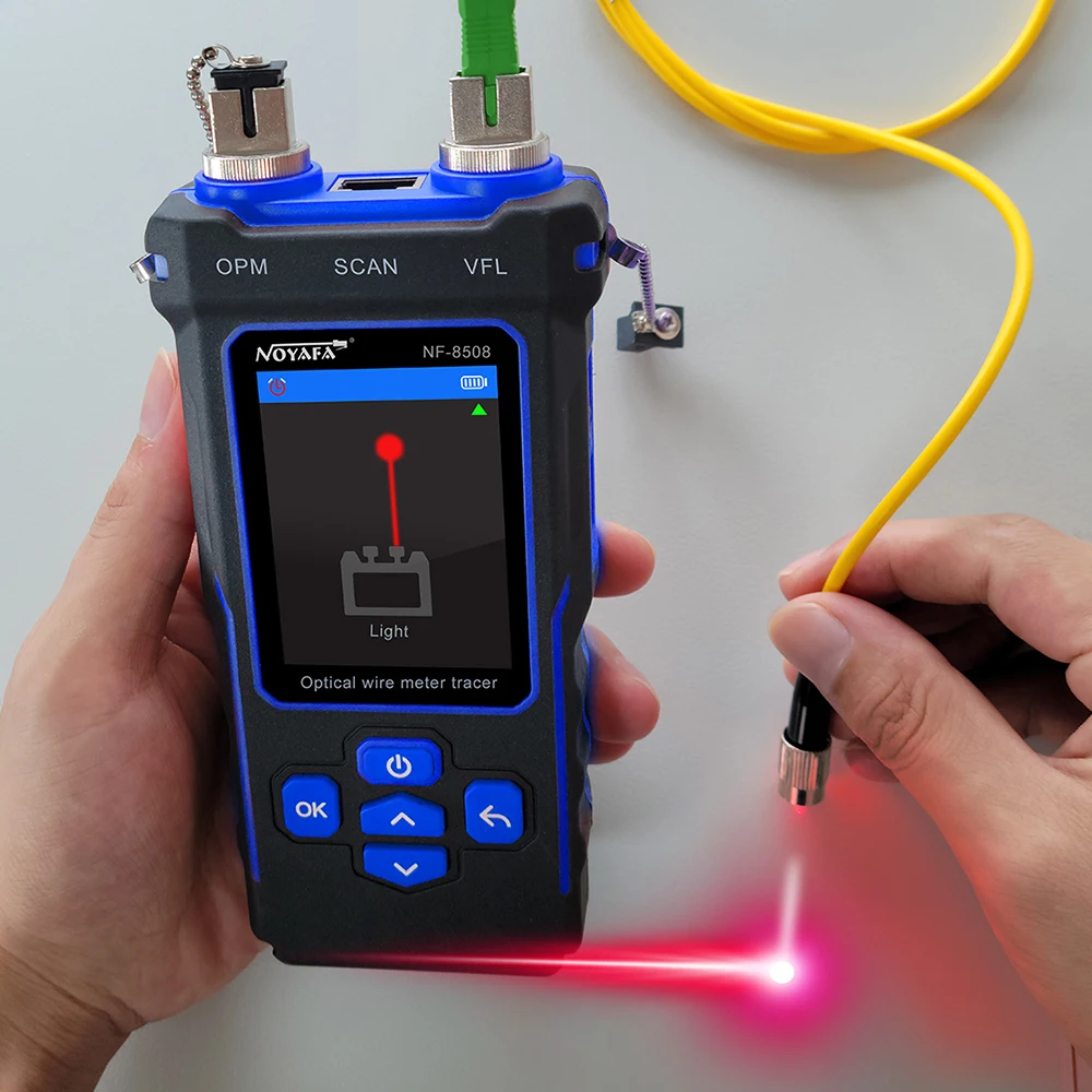 NOYAFA NF-8508 LAN Optical Power Meter Belt LCD Display Measure Length Wiremap Cable Tracker and Network Cable Tester