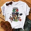 2025 Toca Life World Print Children T Shirt Summer Cotton Casual Tshirt Kid Boy Girl Clothes Toca Boca Game Graphic Top Baby Tee 3