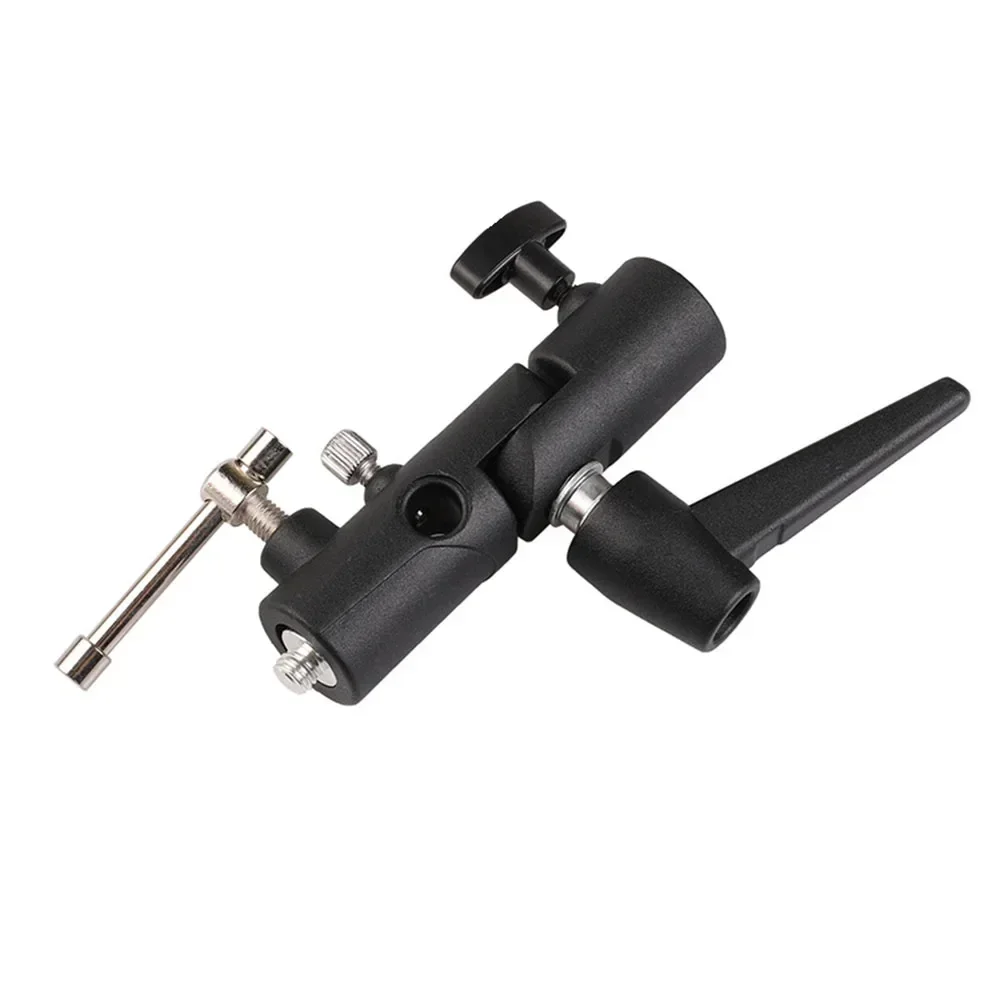 Camera Flash Bracket H-Type Mount Versatile Bracket Mounts Adapter With Umbrella Softbox Holder Live Tripod Light Parts 1pc fill light bracket