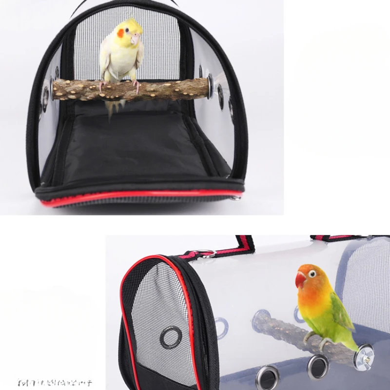 Transparent One Shoulder Portable Bird Bag Car Carrying Bird Cage Pet Parrot Going Out Backpack Octopus Bird Cage Pet Supplies