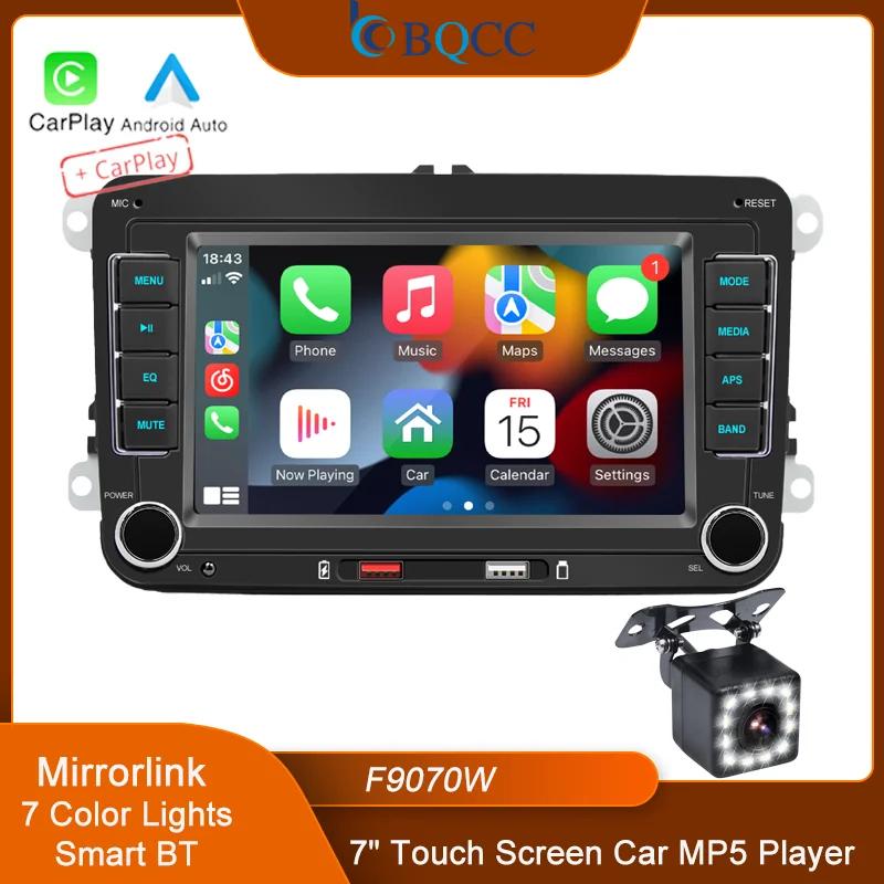 Car MP5 Player 7" HD for VW with FM BT RDS Radio
