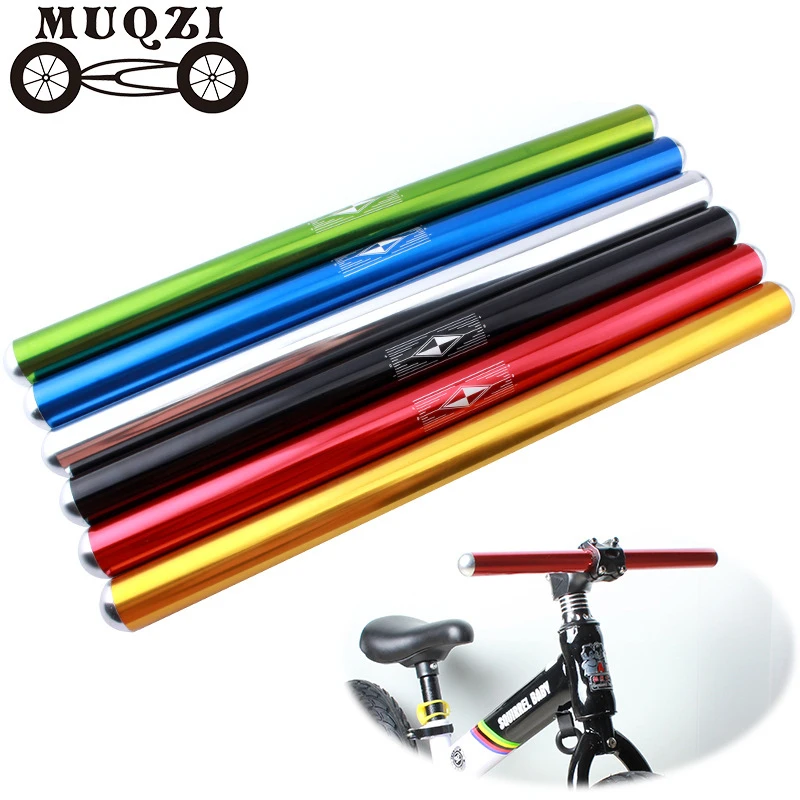 

MUQZI Folding Bike Horizontal Handlebar 25.4*375mm EIEIO Aluminum Alloy Children's Sliding Bicycle Straight Handlebars