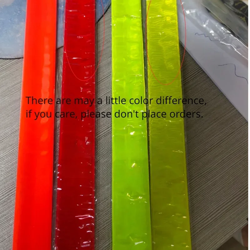 1 Roll 40cm Reflective Tape Sticker for Night Safety Warning Bike Safety Bicycle Tie Leg Arm Wrist Strap Pants Fluorescent Tape images - 6