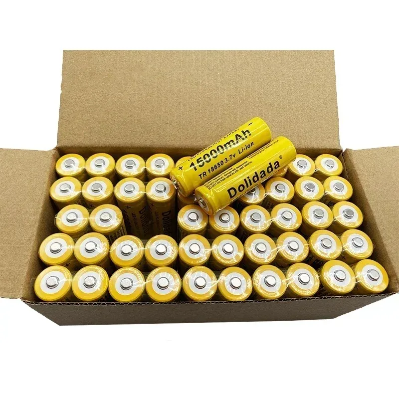 

Free Shipping 100% New 18650 Battery 3.7v 15000mAh Rechargeable Lithium-ion Battery for Flashlights, Headlights, Electronic Toy