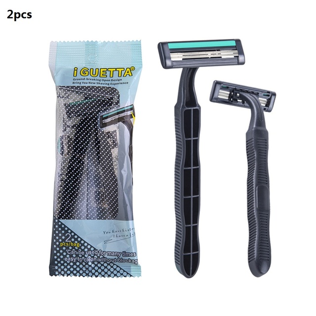 Travel Double Layer Blades Razors Shaving Convenient Hotels Carry Disposable Razors Skin Facial Manual Safe Shaver
