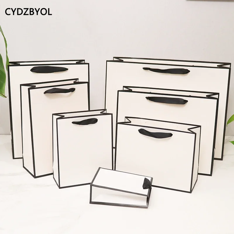 CYDZBYOL 10 Pcs Custom Logo Packaging For Small Businesses Valentines Day Gift Luxury Bag Wedding Birthday Packge Bag Custom