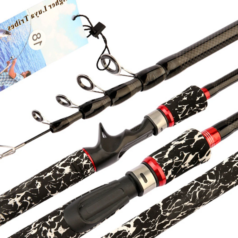 1PC Telescopic Fishing Rod Carbon Ultra Light Crappie Rod Fishing