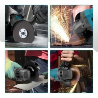 Meuleuse d'angle électrique sans fil YOFIDRA 125 mm, 3 vitesses variables, pour le travail du bois et la découpe, compatible avec les batteries Makita. 2