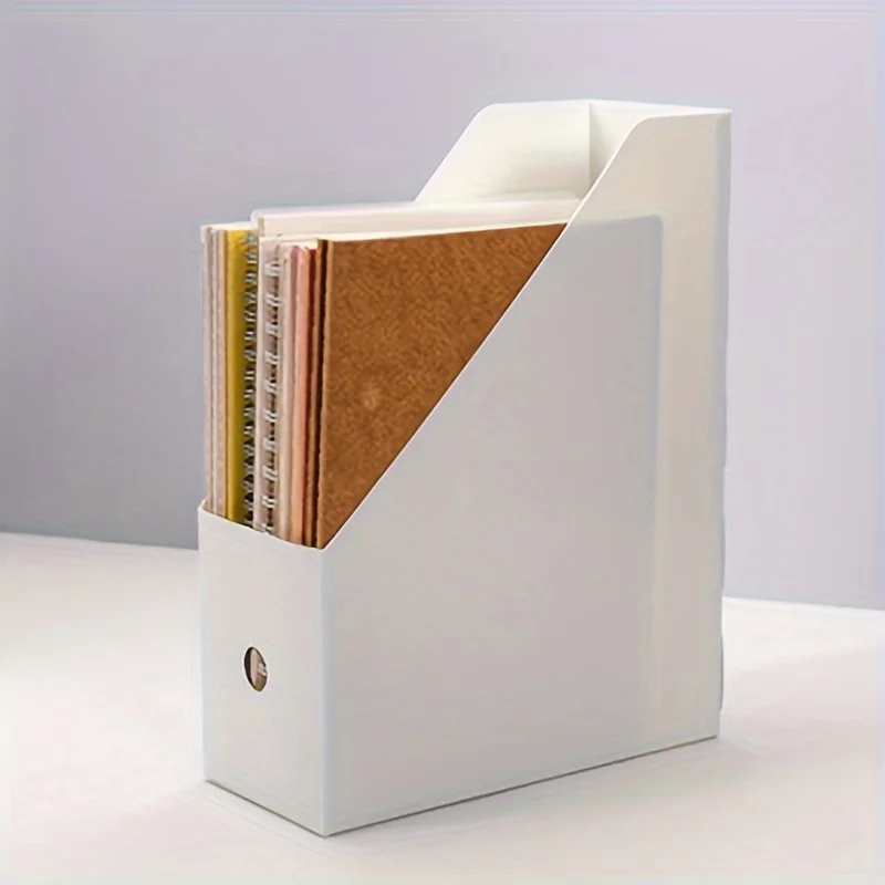 Plastic Multi-Purpose Desk Organizer - Book Stand & File Holder for Office Supplies and Stationery 6