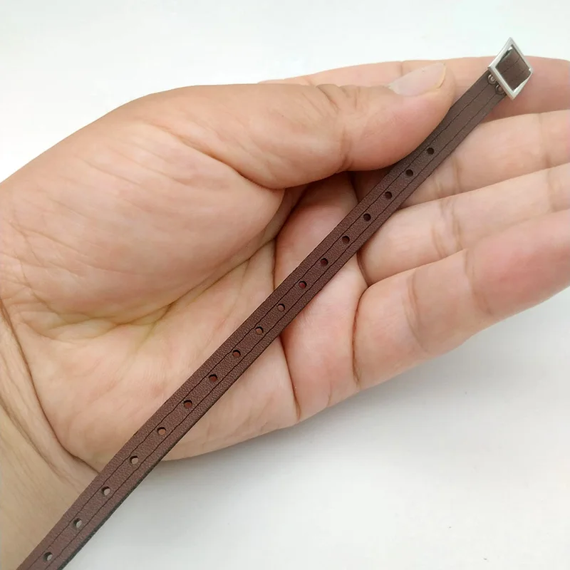 1/6 Scale Brown Leather Belt AS044 Parts Model for 12in Male Soldier Action Figure Toys Accessory
