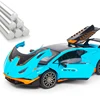 1:30 Lambos Huracan STO Alloy Die Cast Toy Car Model Sound and Light Pull Back Children's Toy Collectibles Birthday gift 4