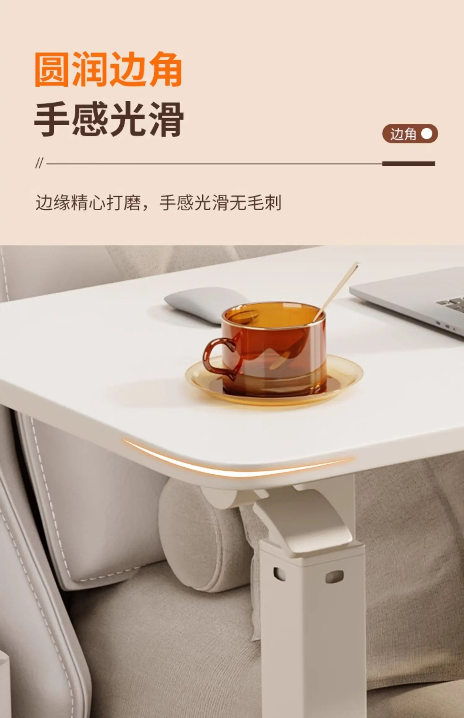 Wheel Lift Bedroom Bed Lazy Computer Desk Living Room Sofa Folding Side Table Computer Gaming Desk Mesa Gamer Motion 컴퓨터책상