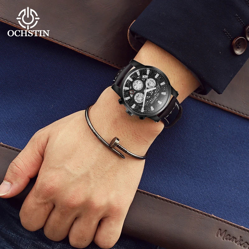 Ochsti's Fashion Trend Multi functional Quartz Movement Waterproof Watch New 2024 Pilot Series Men's Quartz Watch